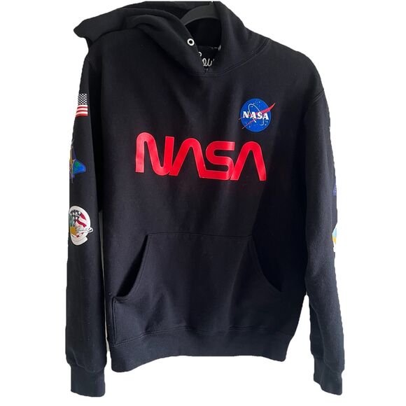Bowery Supply Co NASA Graphic Sweatshirt Hoodie  Mens Small  Excellent - Picture 1 of 5